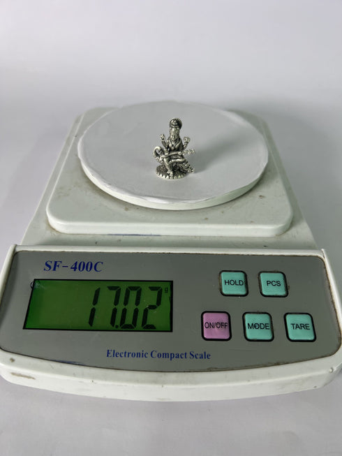 Pure Silver Saraswathi Antique Idol 17.02g